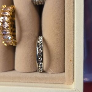 Ring new stainless steel silver tone sz 8